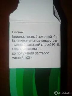 Зеленка состав