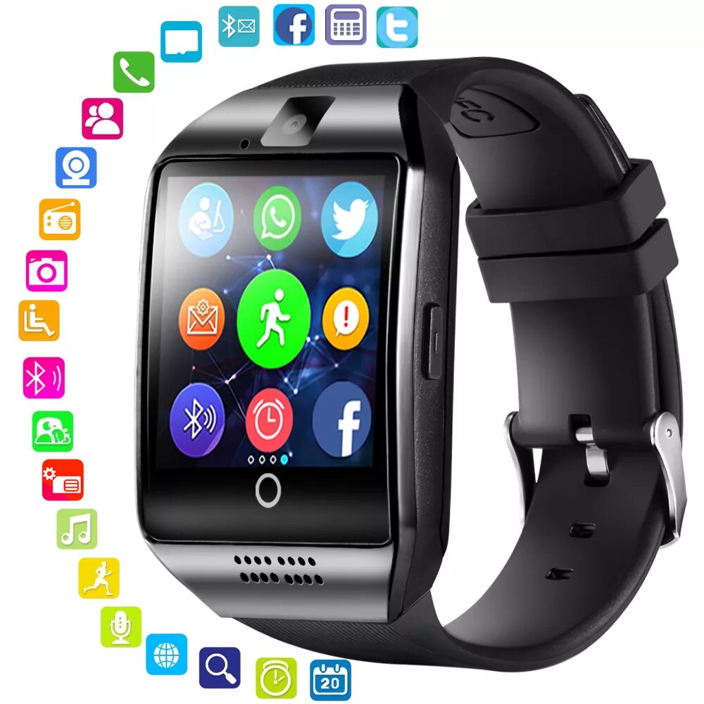Недорогие андроид часы. Смарт вотч q18. smart watch phone q18. смарт часы 18q с sim. часы смарт вотч 8.