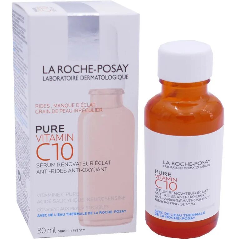 Vitamin c10 сыворотка la roche. La Roche-Posay Pure Vitamin c10 10 мл. La Roche-Posay Serum Pure c10. Ла Рош позе сыворотка с витамином с. Ля Рош позе витамин с 10 сыворотка.