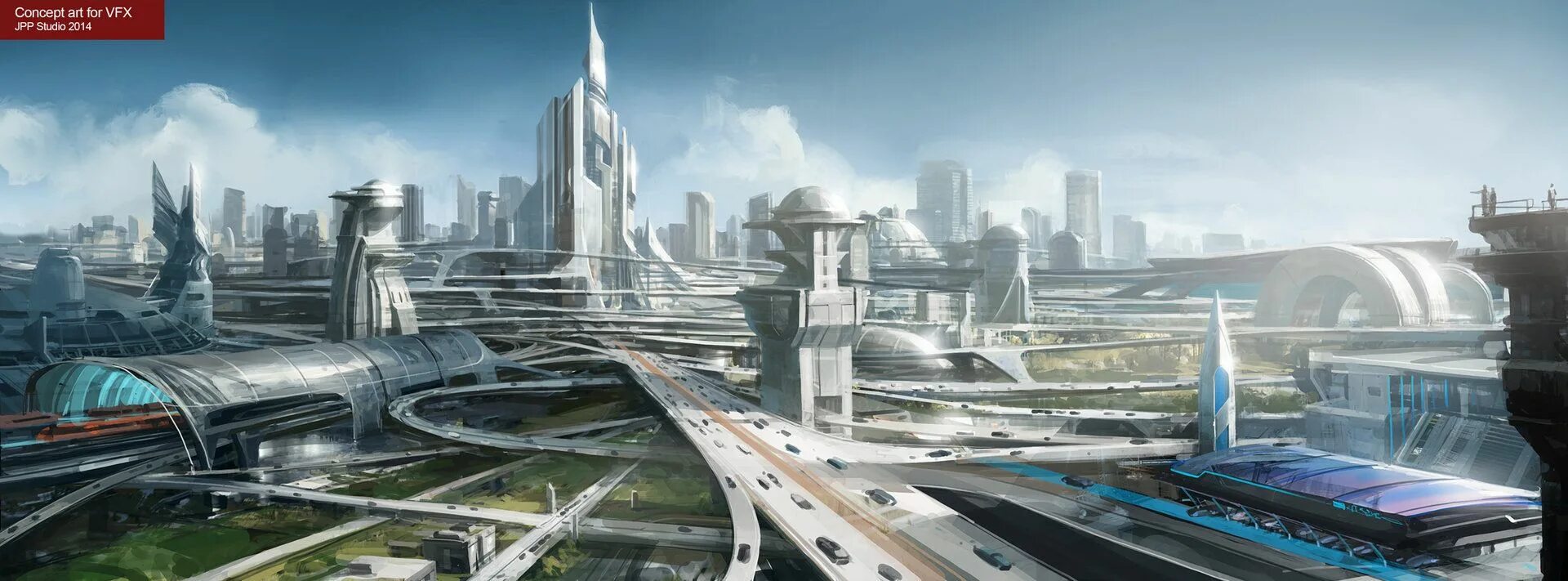 Стоит будущее. Панорама будущего. Развитый город будущего. Фантастика. Город будущего панорама.