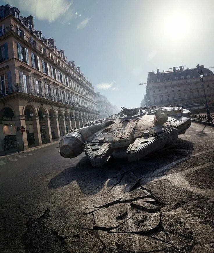 Как выглядит война в реальной жизни #laurentpons #starwars #paris #rivoli #city #millennium Art Gallery Personnage s