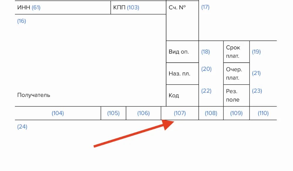 Образец платежного поручения поле 60. Поле код точки. Поле код точки. Коды полей платежного поручения в 2022 году. Платежное поручение 107 поле образец.