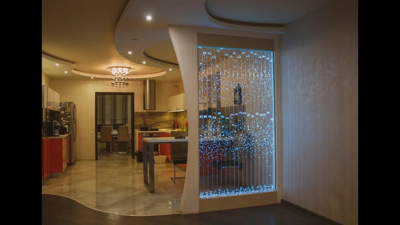 Пример пузырьковой панели в интерьере