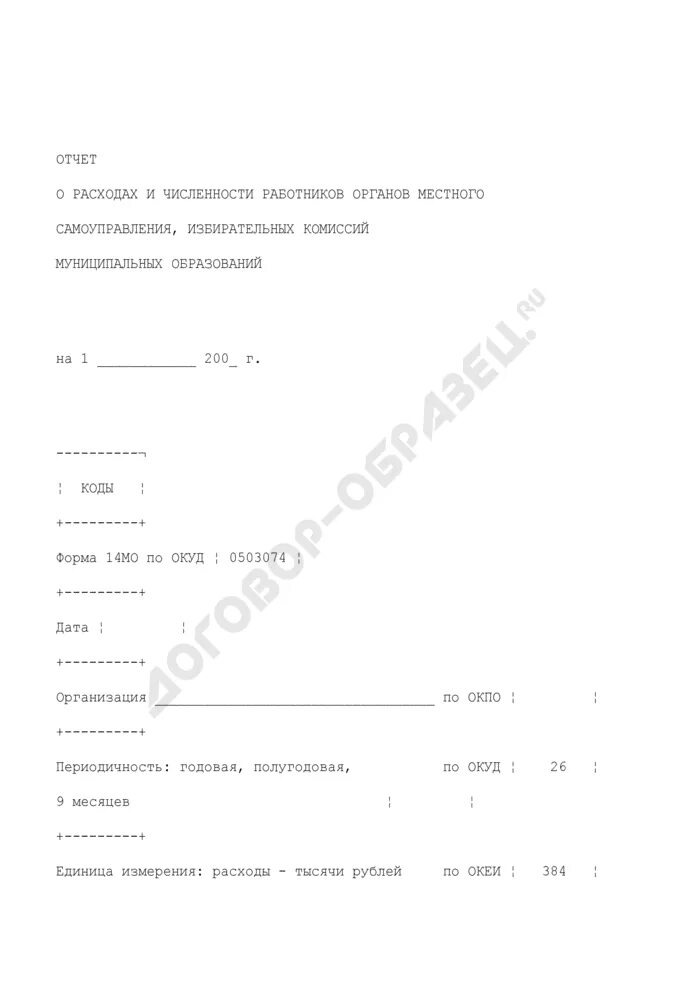 Отчет о расходах образец. Форма 14 о численности работников федеральных. Отчет 14 МО. Отчет по расходам на содержание органов местного самоуправления. Форма 0503074.