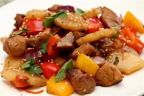 Второе с овощами и мясом