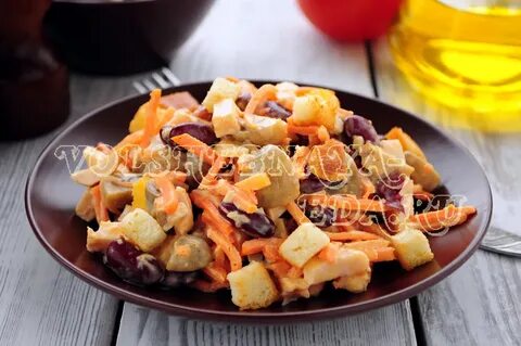 Обжорка с копченой курицей и корейской