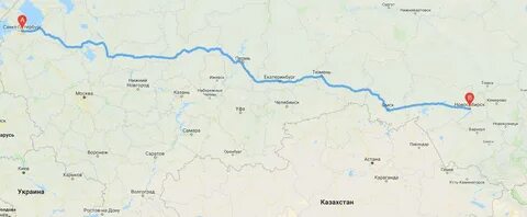 Красноярск екатеринбург расстояние на машине по трассе
