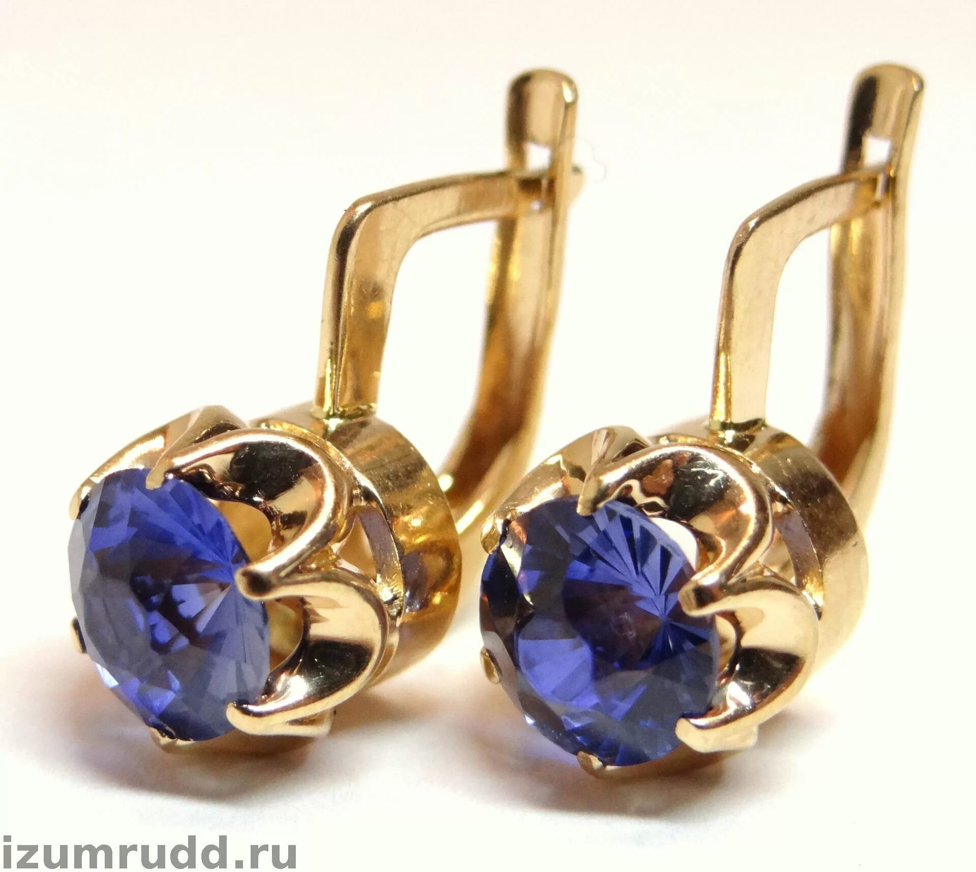 золотые сережки 583 пробы