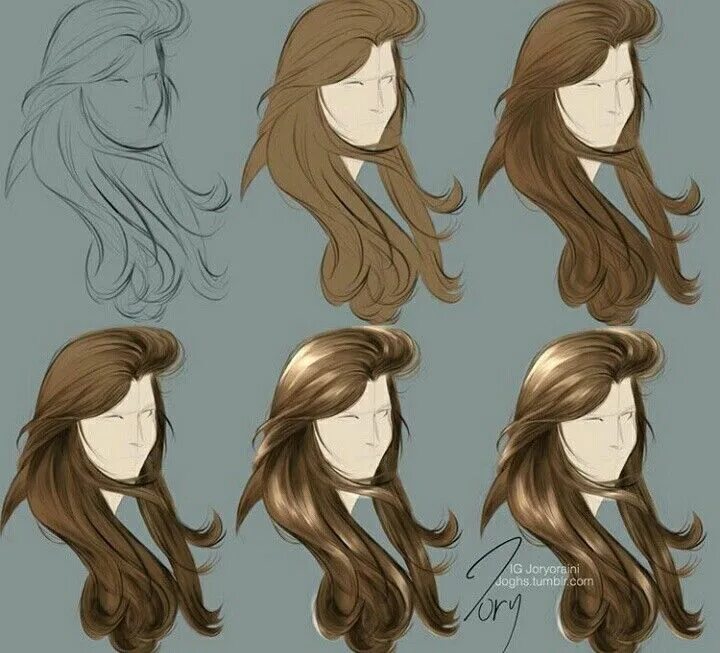 Hair color shading