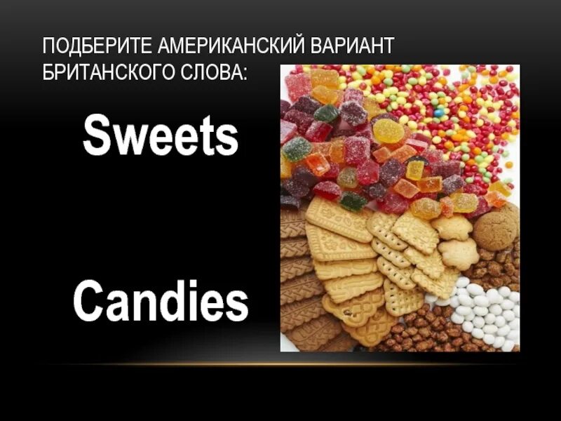 Американский вариант слова. Американские варианты слов. Sweet слово. Sweet это американское слово. Sweets British English.