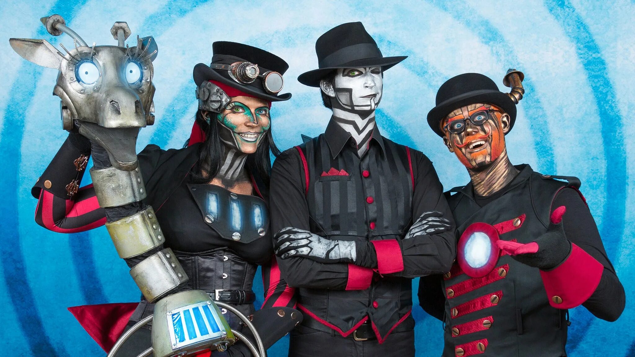 Steampowered. Кристофер Беннет Steam Powered Giraffe. Группа Steam Powered Giraffe. Steam Powered Giraffe без грима. Steam Powered Giraffe 2020.