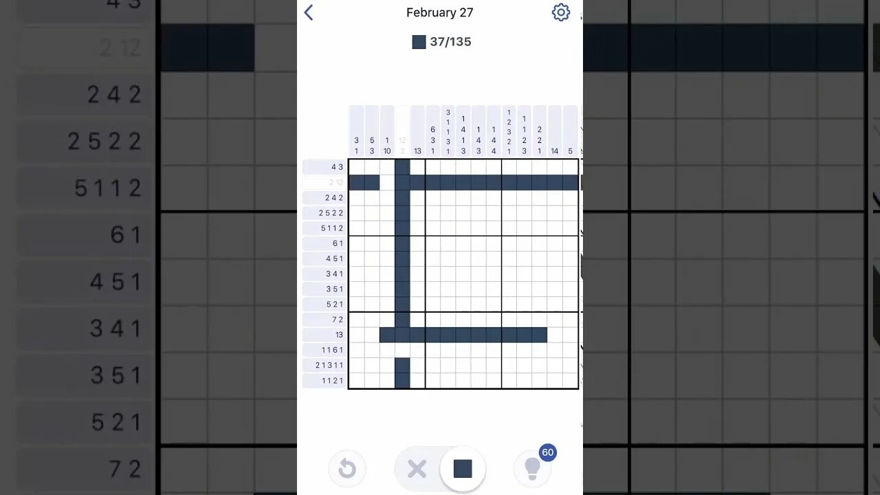 100 регрессия игрока 43. 46 Уровень в nonogram. Nonogram 31 уровень. Игра nonogram ответы. Уровень 52 nonogram.