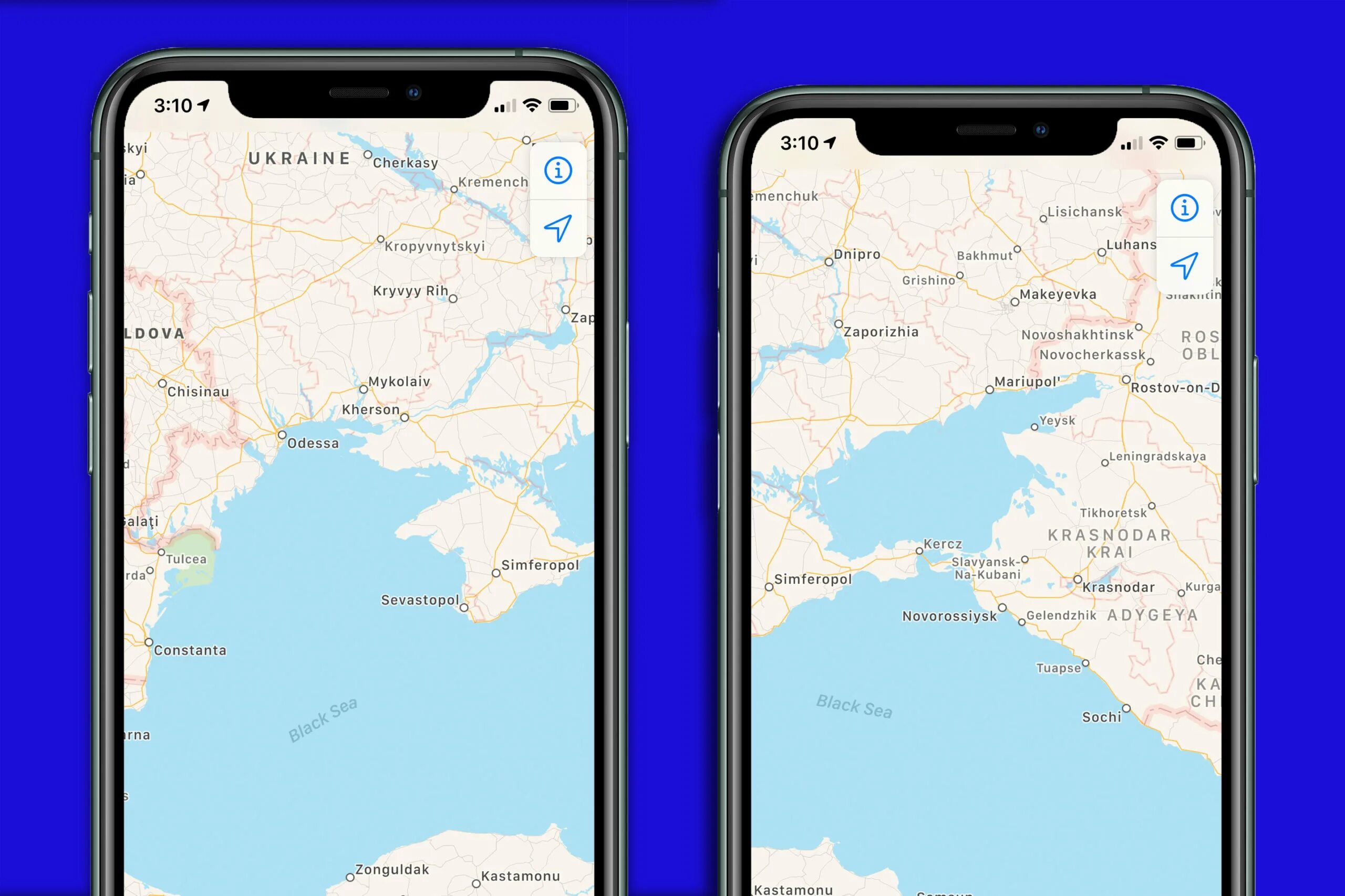 Apple карты крым россия. Карта Apple в России. Карта России АПЛ карта. Apple Maps Россия фото.