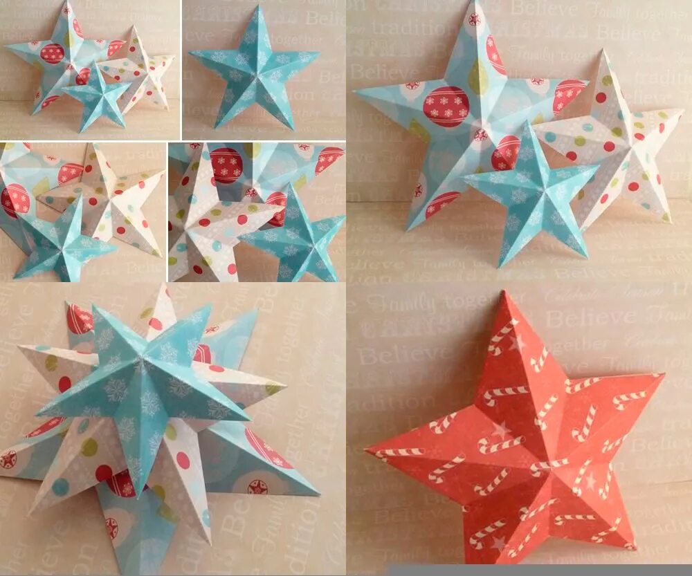 Как сделать новогоднюю звезду из бумаги объемную. Звезда из бумаги. Объемная пятиконечная звезда из бумаги. Звезда из бумаги. Объемные звездочки.