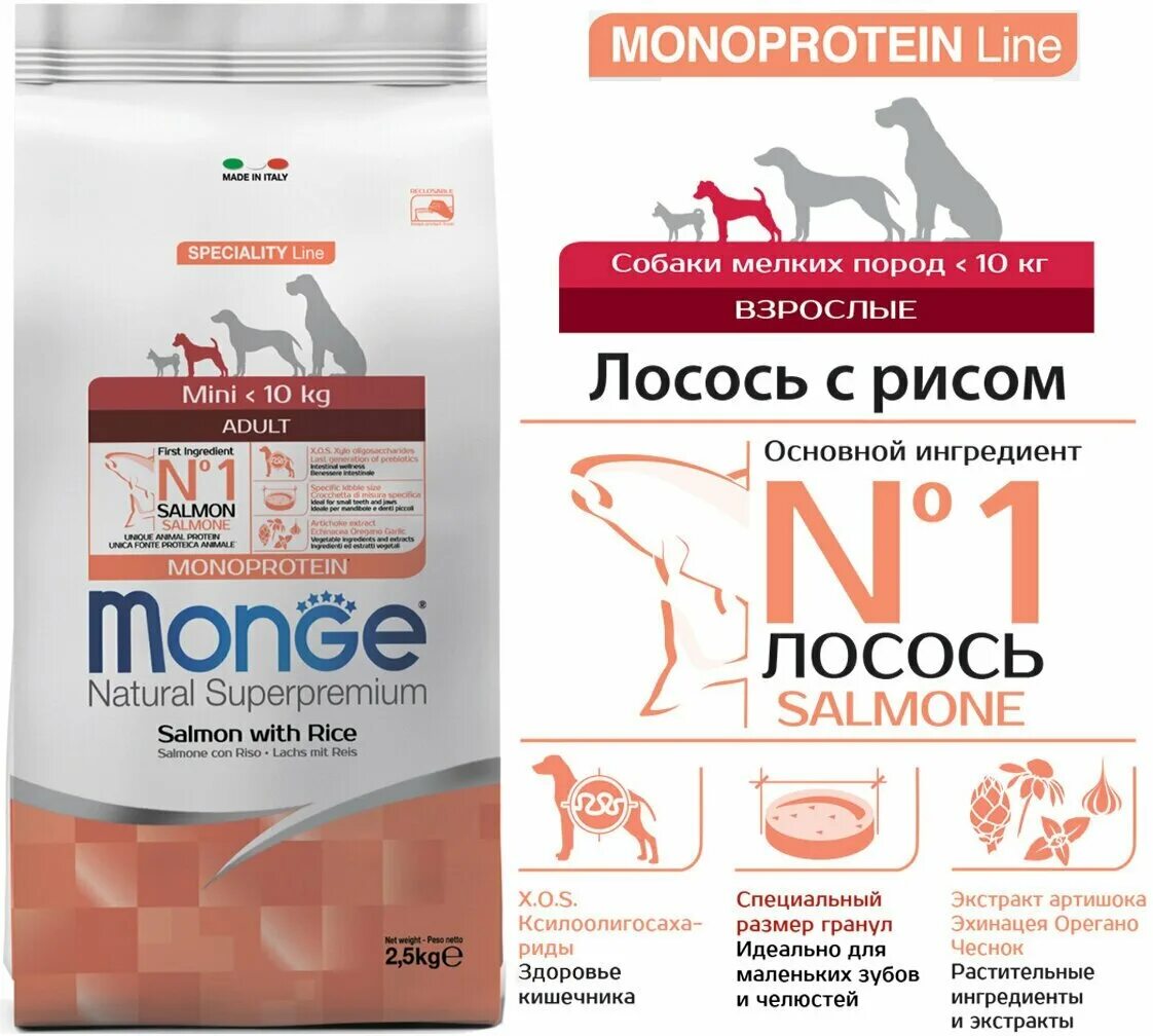 Корм монж для собак лосось и рис. Монж для собак средних пород 15 кг. Monge speciality line, лосось, с рисом 12 кг. Монж корм для собак лосось. Monge cat sterilized корм для стерилизованных кошек 1.