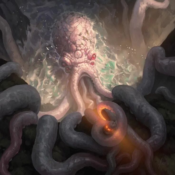 Лавкрафт город арт. Иллитиды днд. Lovecraft tentacle lust. Осьминог лавкрафт. Тентакли кракена.