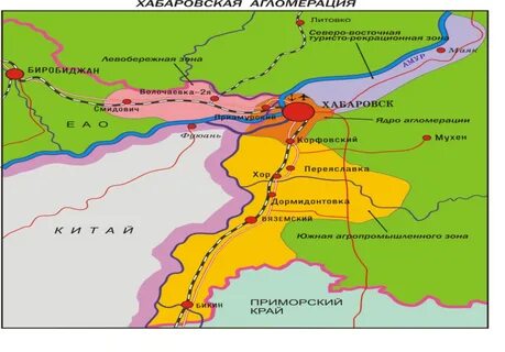 Зоны хабаровского края