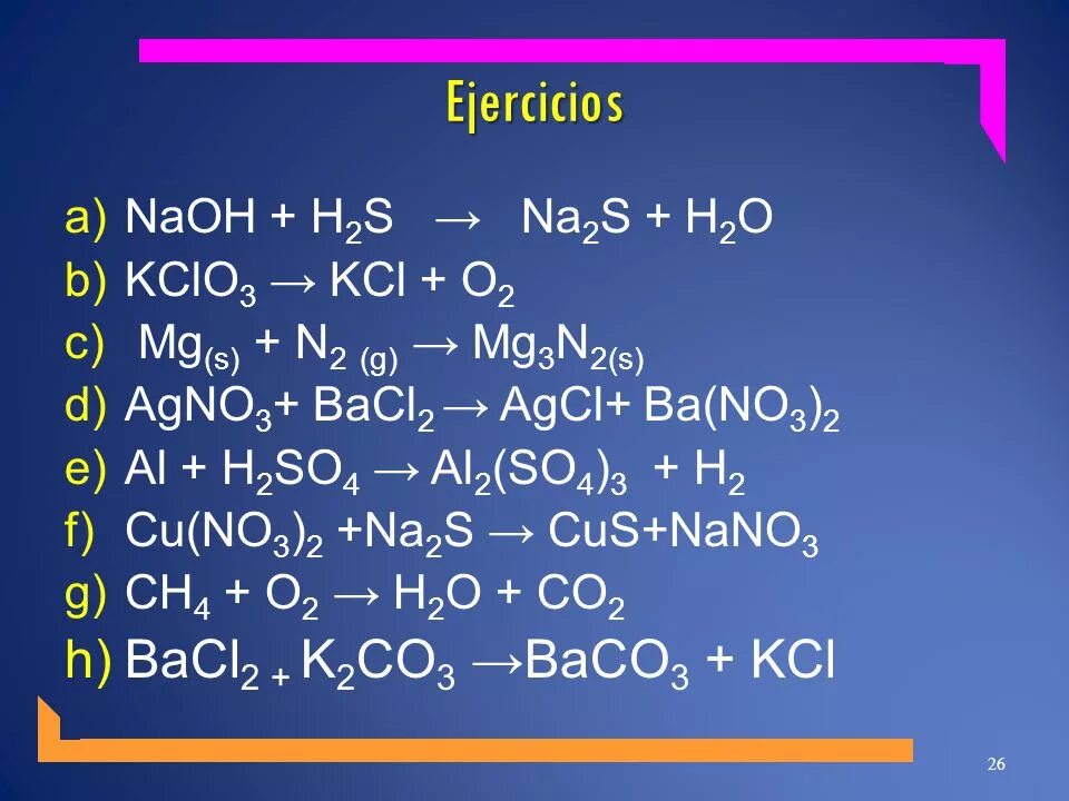 Mg s. Na2o h2s04. Co2+NAOH конц. Реакция h2s+na. Baco3+cl2.