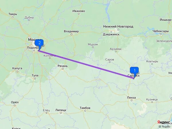 Сколько часов ехать до саранска. Дубна Подольск расстояние. Москва Саранск карта.