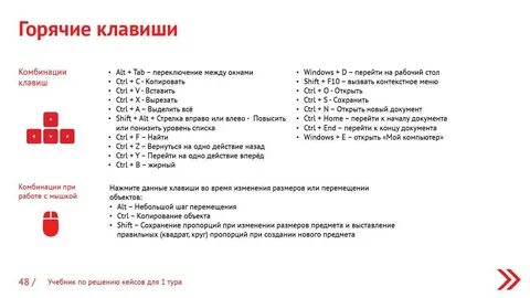 Горячие клавиши переключения между окнами