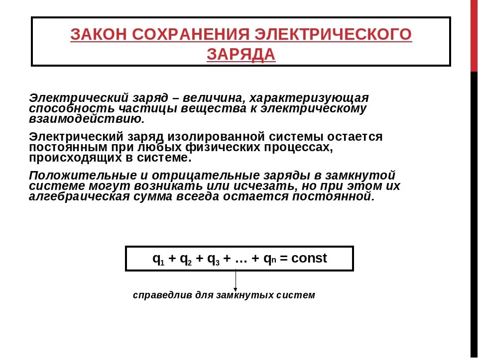 Закон сохранения электрического заряда физика 10 класс. Закон сохранения электрического заряда формула физика. Закон сохранения электрического заряда физика 8 класс. Закон сохранения электрического заряда формула и определение. Закон сохранения электрического заряда формула и формулировка.