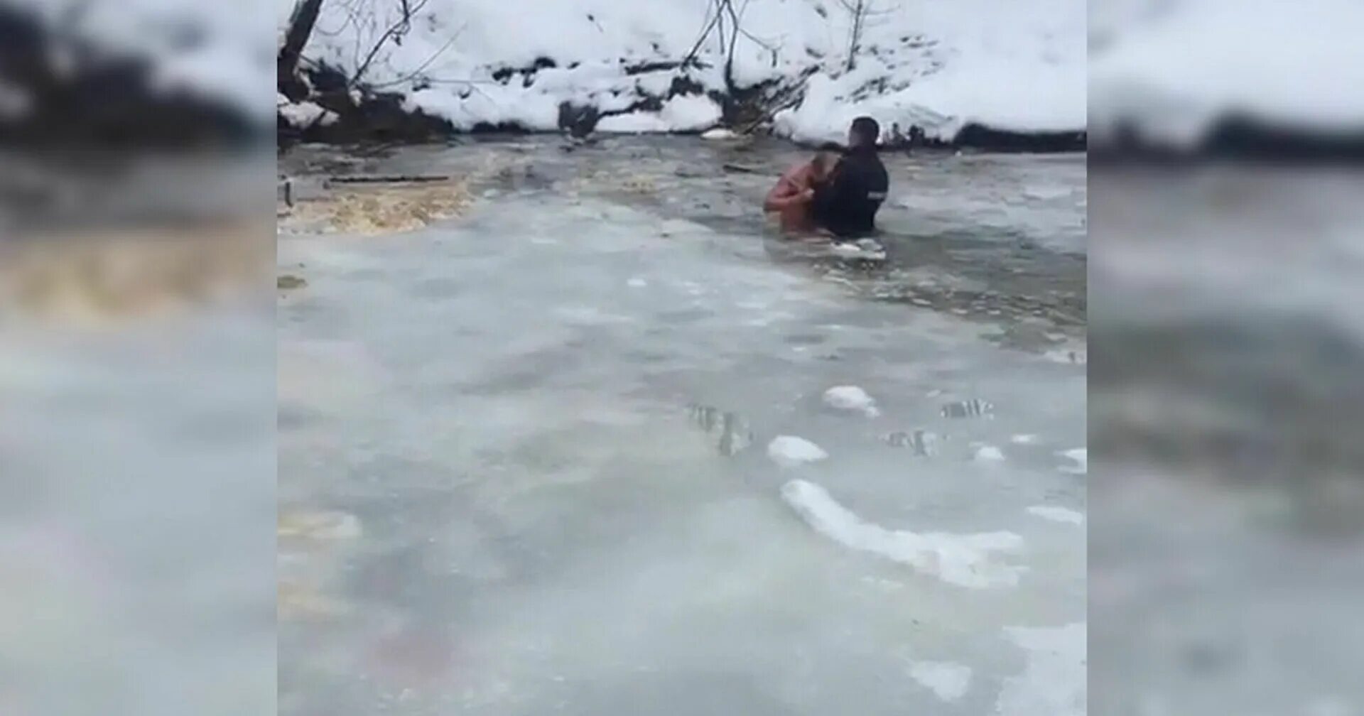 Утонули в феврале. Тело достали из подо льда.