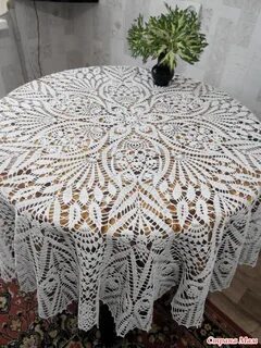 Скатерть крючком описание