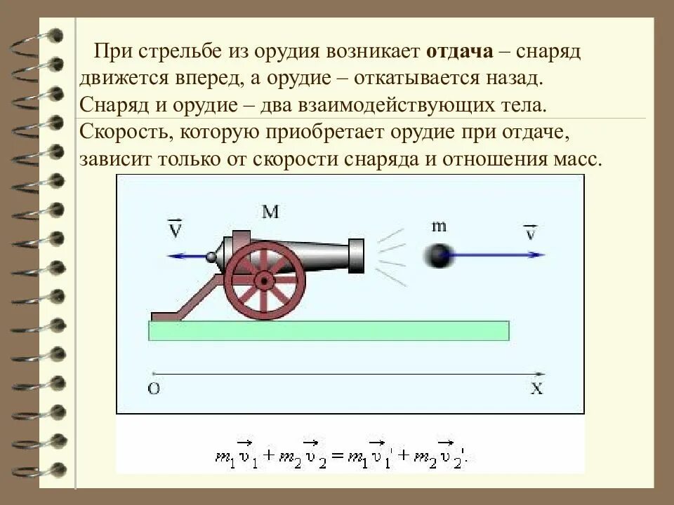 Выстрел это физическое. Скорость выстрела из пушки. Снаряд из пушки. Отдача это в физике. Отдача ружья при выстреле.