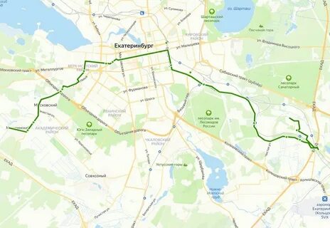 Карта екатеринбурга автобусы маршруты