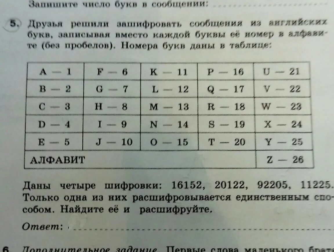 Вместо каждой буквы слова фокусник. Друзья решили зашифровать сообщения из английских букв. Номера букв даны в таблице:. Шифровка таблица. Расшифровка 16152.