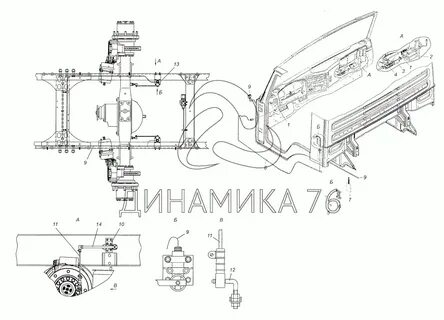 Схема пневмоподвески камаз