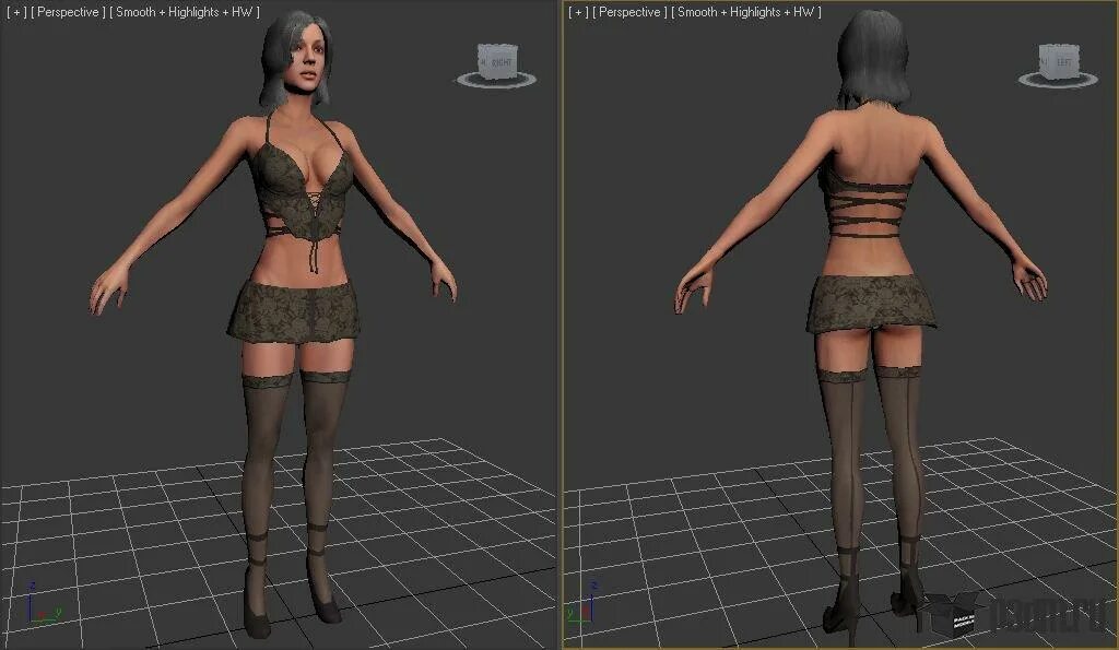 Мод на женские модельки Playermodel npc