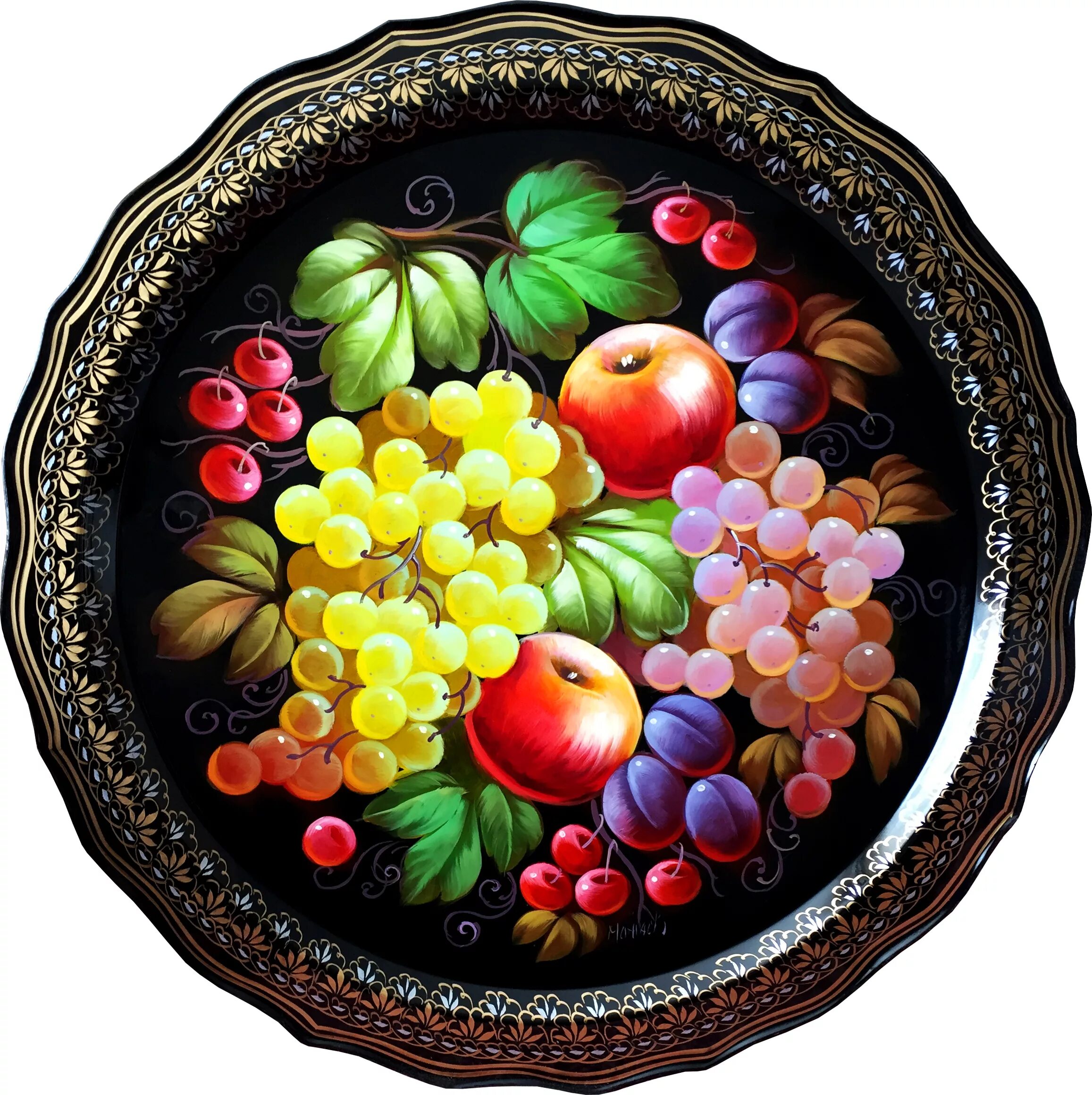 Работы в круглой форме. Работы в круглой форме. Настенное панно круглое. Работы в круглой форме. Жостовский поднос.