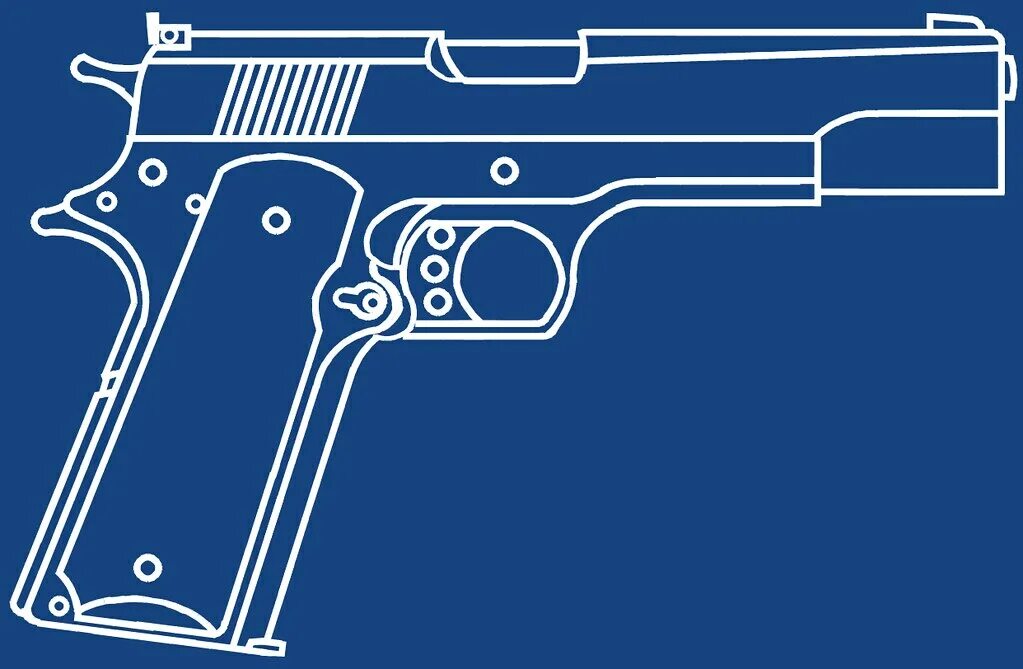 3d пистолет скачать чертеж cdr Heckler & Koch USP из бумаги, модели сборные бумажные скачать бесплатно Пистол