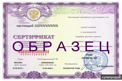 Сдать экзамен иностранному гражданину на русском