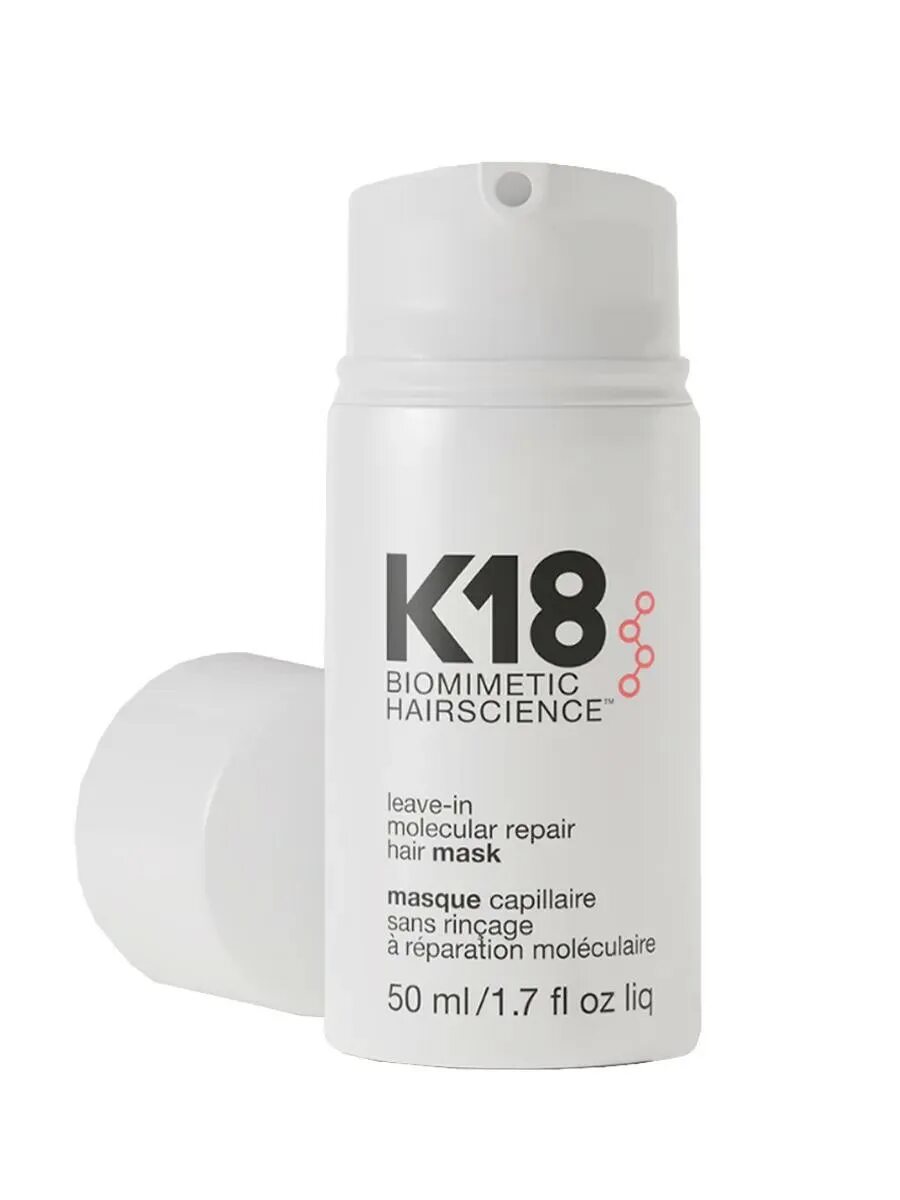 Маска для волос молекулярное восстановление. K18 leave-in Molecular Repair hair Mask. K18 leave-in Molecular Repair hair Mask 50 мл. K18 несмываемая маска 15мл. K18 несмываемая маска leave-in Molecular Repair Mask, 50 мл.