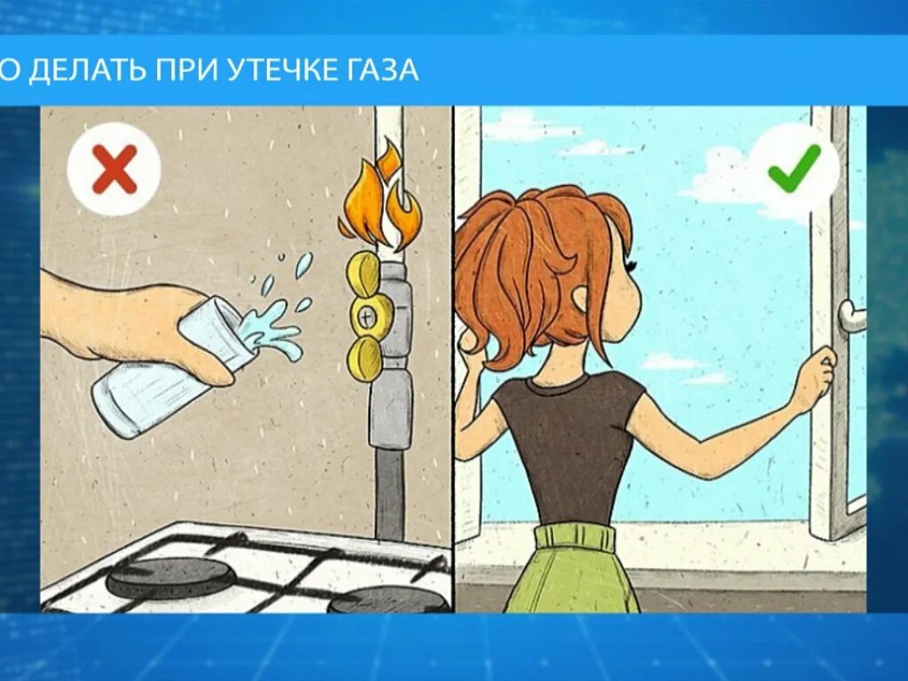 Знаки утечки газа