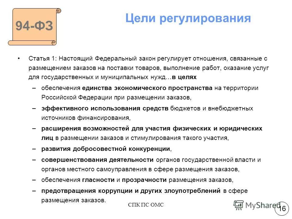 Статья 27 79 фз. Государственное регулирование статья. 94 фз принципы. какие отношения регулирует закон. регулирующие статьи.