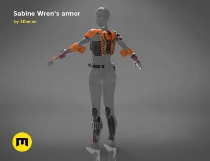 Download OBJ file Sabine Wren's armor - The Star Wars wearable 3D PRIN...