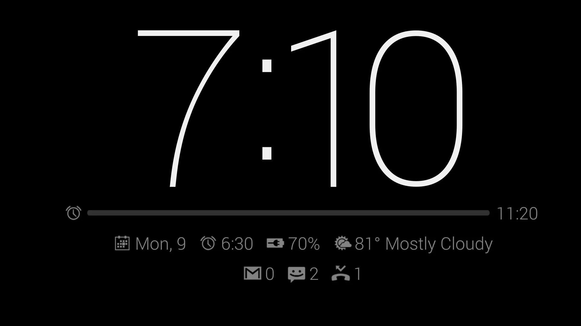 Док клок. Android Clock шрифт. Час плюс 16