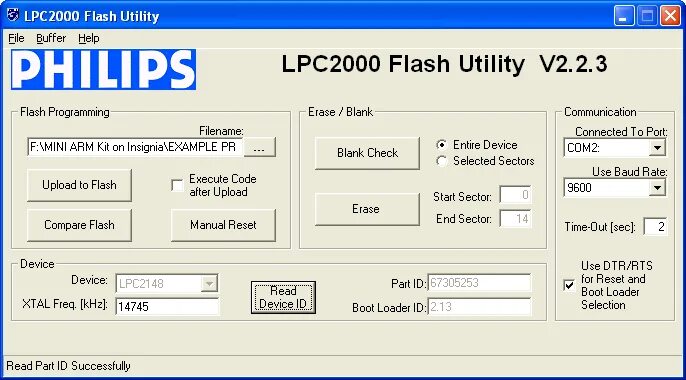 Flash programming. Программа lpc. lpc2000 read. программа для philips lpc2148 vcom. утилита flash magic.