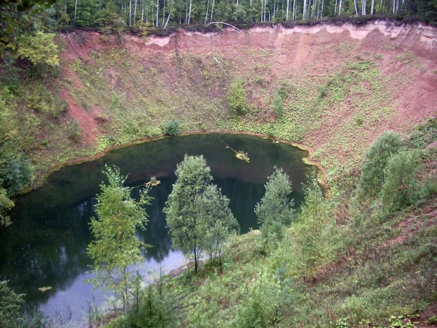 Карстовые озера Нижегородской области. Воронки Карст. Карстовая воронка в Нижегородской области. Карстовые озера Вязниковский район.