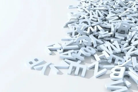 White letter