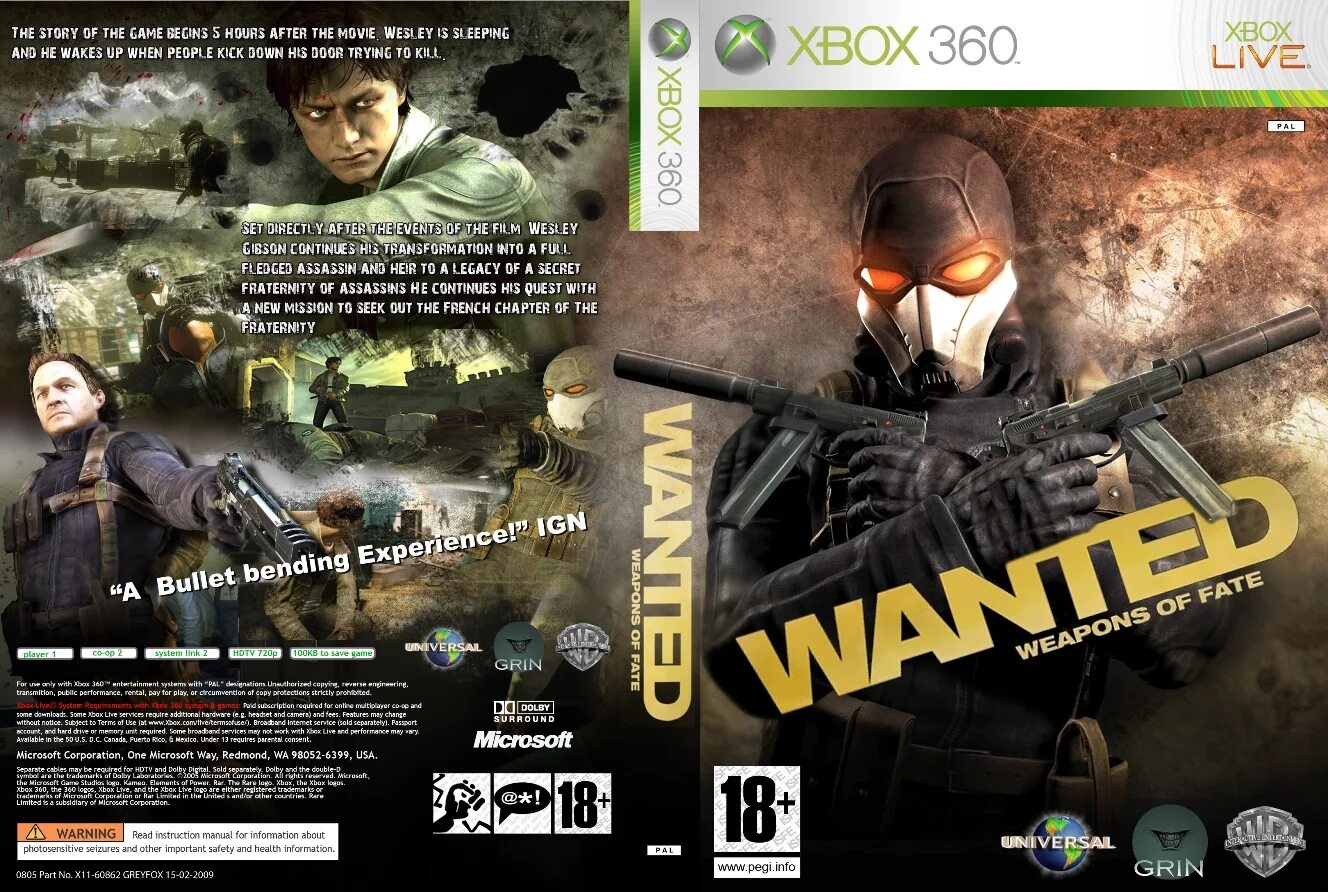 Wanted Xbox 360. Wanted Weapons of Fate Xbox 360. Wanted Weapons of Fate (Xbox 360) (lt+3.0). Wanted Weapons of Fate DVD Cover.