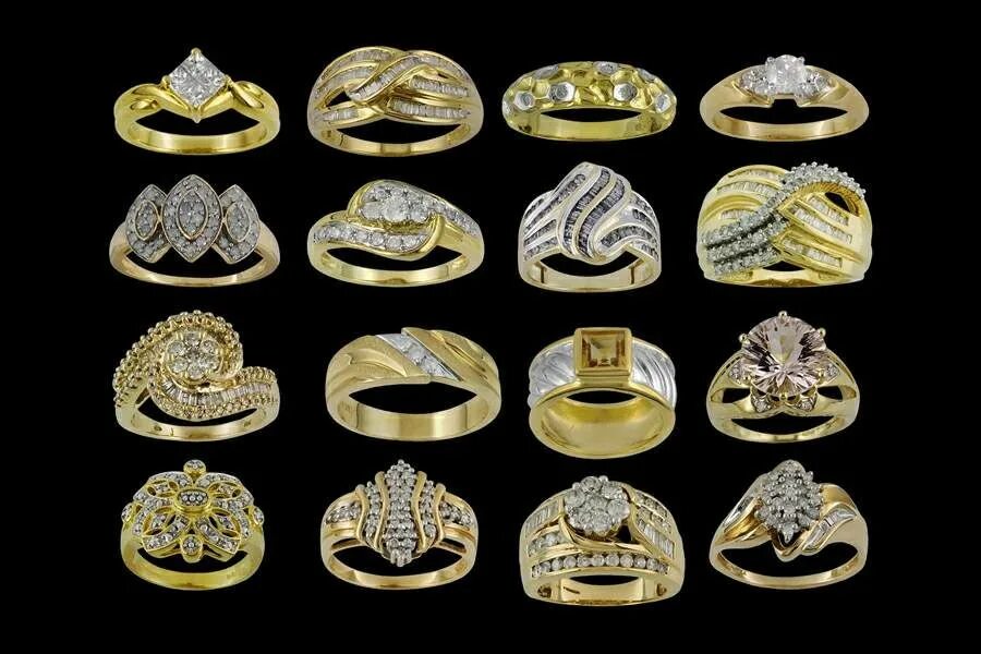 Ювелирные украшения. Золотые украшения. Эксклюзивные золотые кольца женские. Массивные золотые украшения.