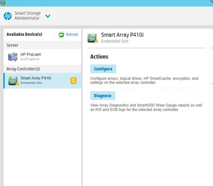 Smart storage administrator. Smart storage administrator