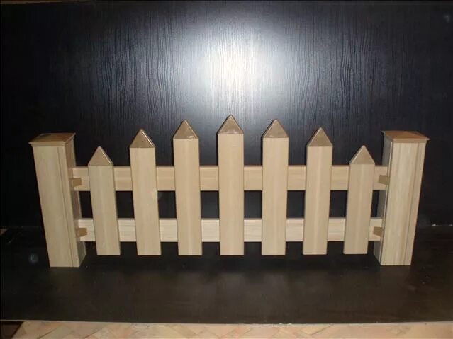 забор из картона для поделки. заборчик из палочек для мороженого.