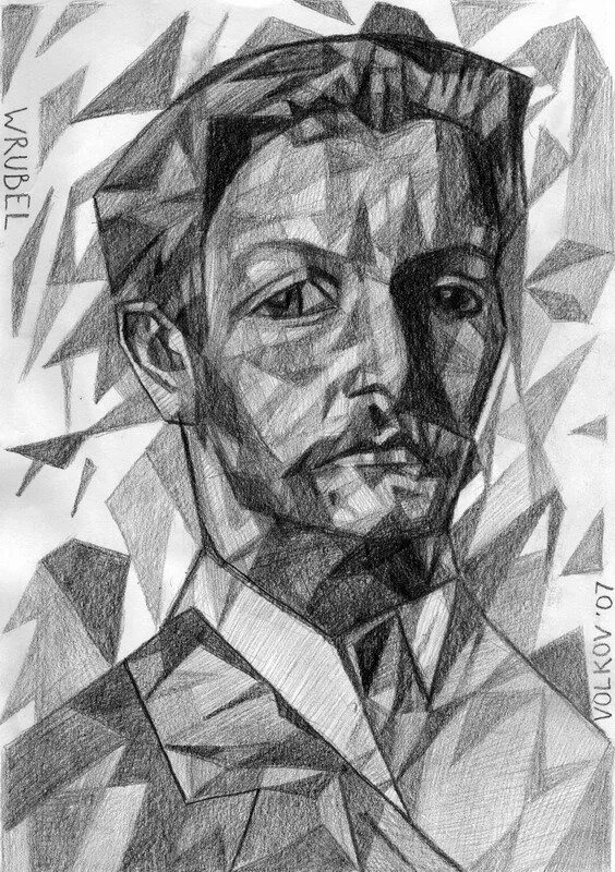 михаил врубель графика. 1905. михаил врубель графика. врубель графика. белый ирис.