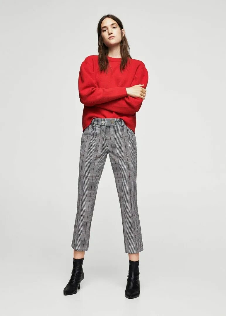 Какие брюки в 2025 году в моде. Брюки sarah mango. брюки в клетку mango женские. манго брюки укороченные. модные брюки женские.