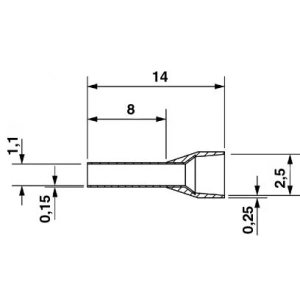 Наконечник 0 5 8. Наконечник кабельный ai 1,5-8 BK 3200043. Кабельный наконечник ai 1,5 - 8 BK 3200043 Phoenix contact. Наконечник кабельный ai 0,5-8-WH-1000. Наконечник кабельный втулочный_al 2.5-8 bu_3200522.